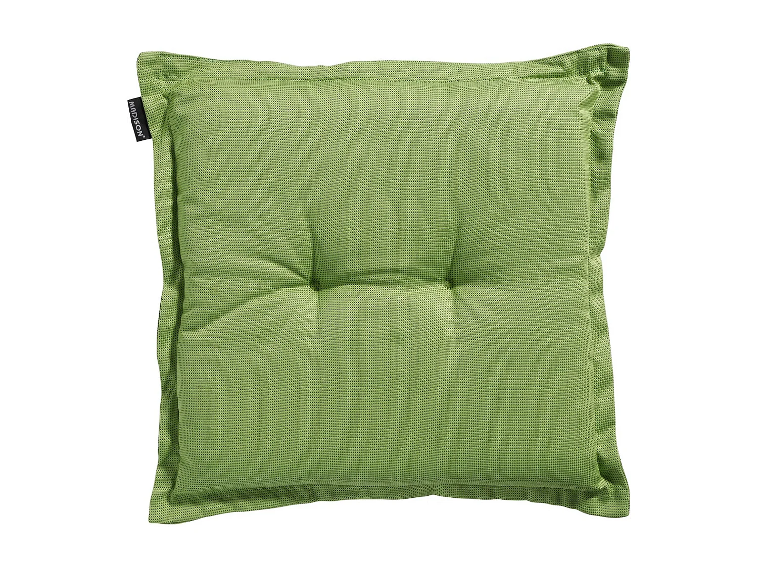 Coussin d'assise Rib citron vert - Environ 50x50 cm - Lot de 4