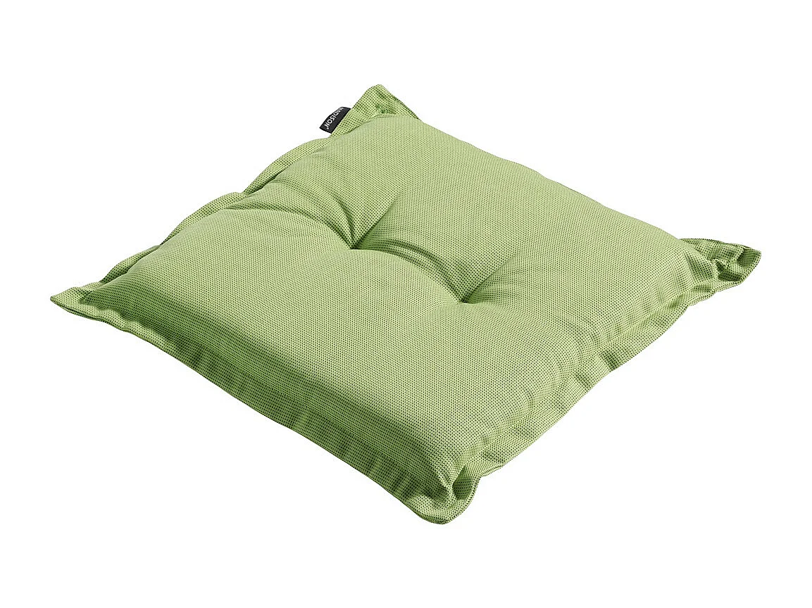 Coussin d'assise Rib citron vert - Environ 50x50 cm - Lot de 4