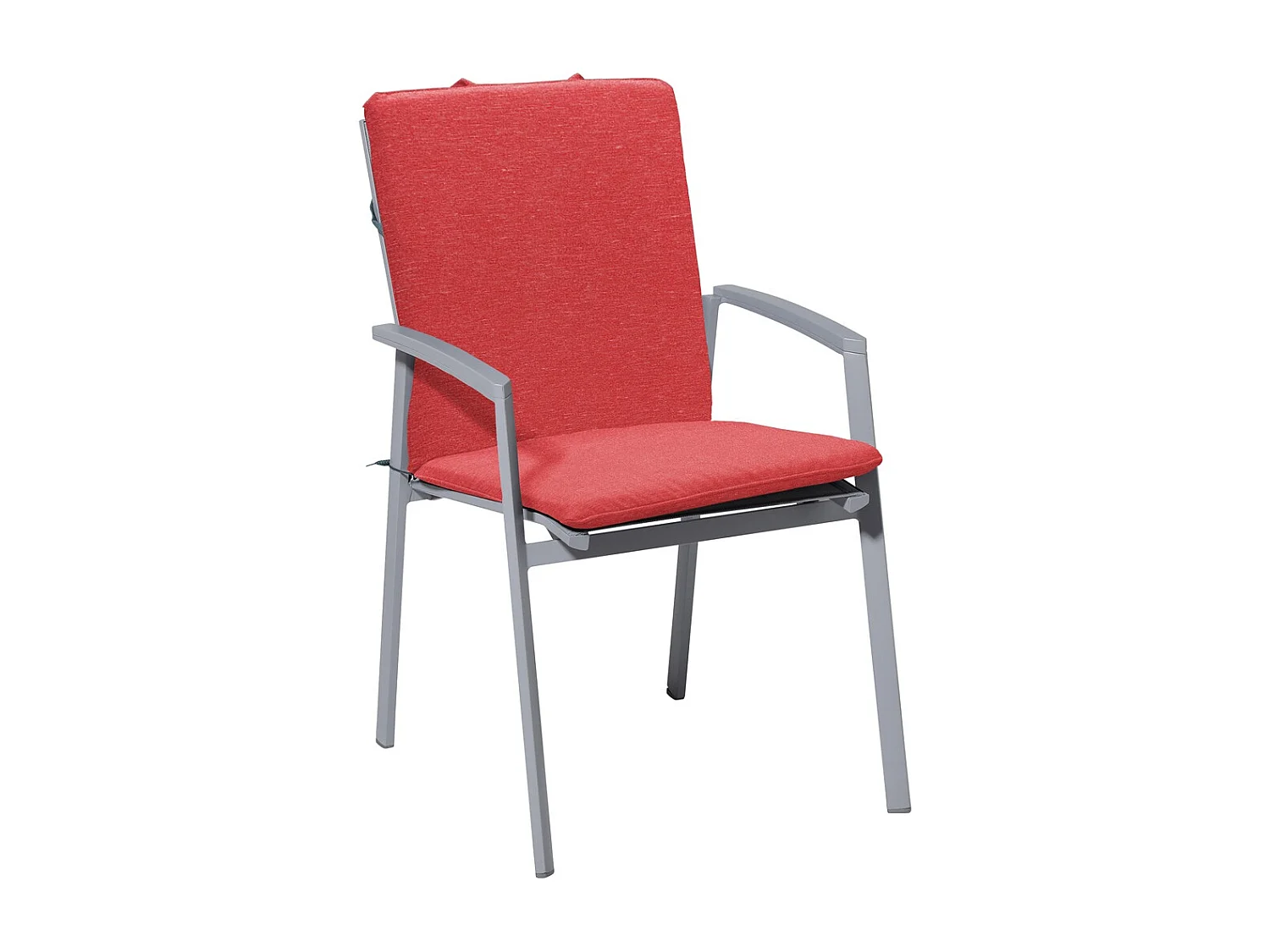 Stapelstoelkussen Panama brick red - Ca. 97x49 cm - Set van 4