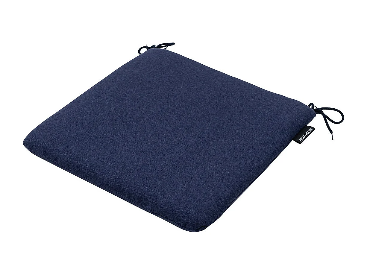 Coussin d'assise Panama indigo - Env. 40x40 cm - Lot de 4
