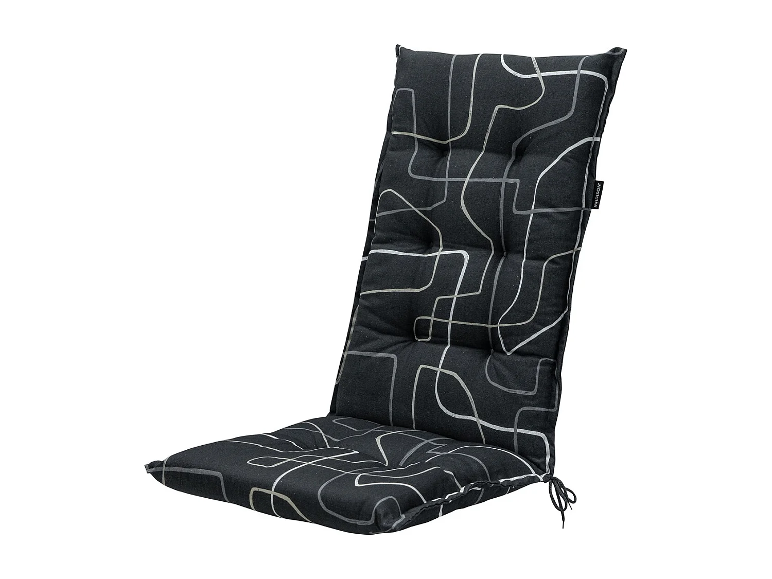 Gartenstuhlauflage High Back Joah grau - Ca. 123x50 cm - 4er Set