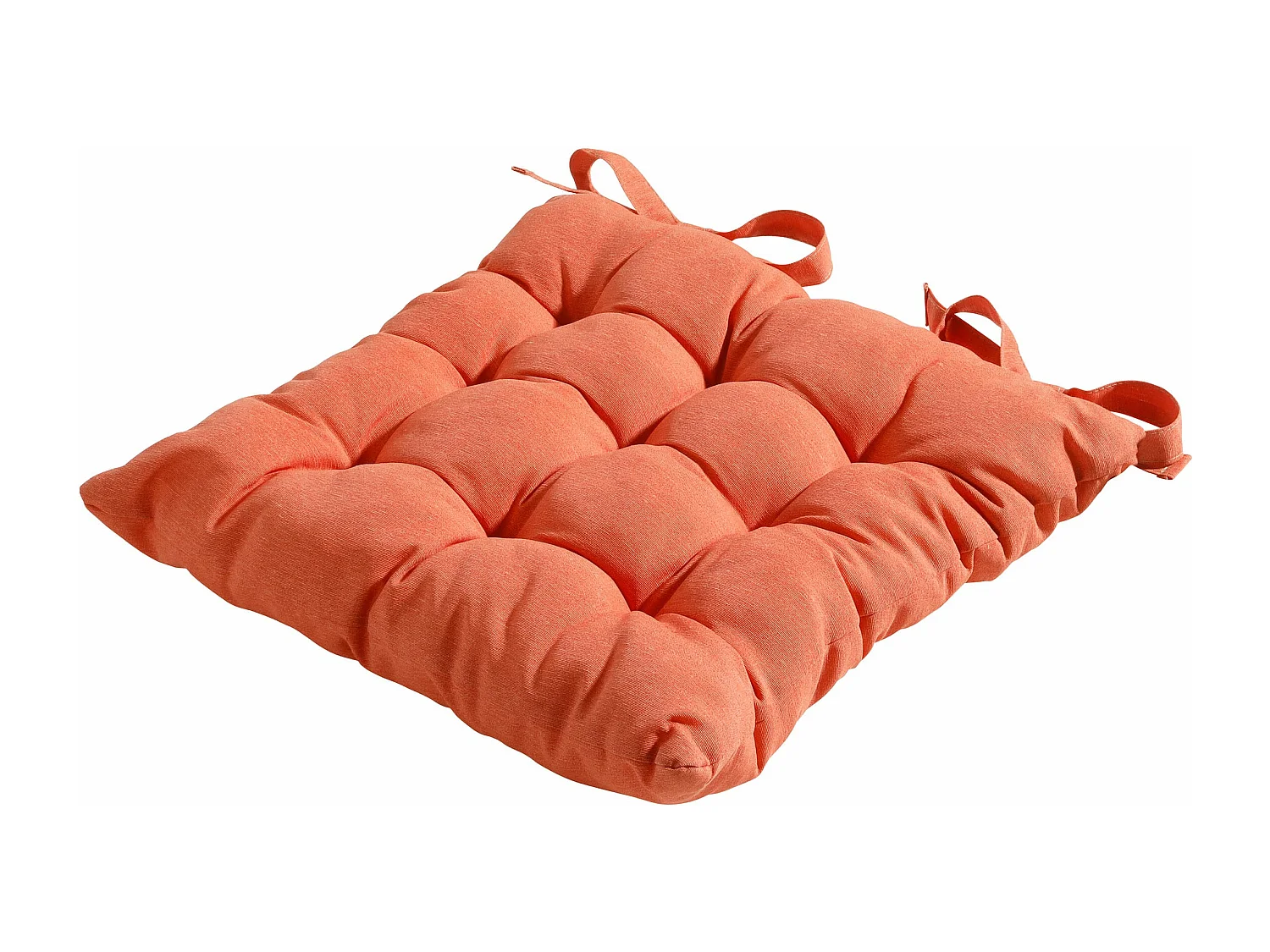 Zitkussen Toscane Panama flame orange - Ca. 46x46 cm - Set van 4