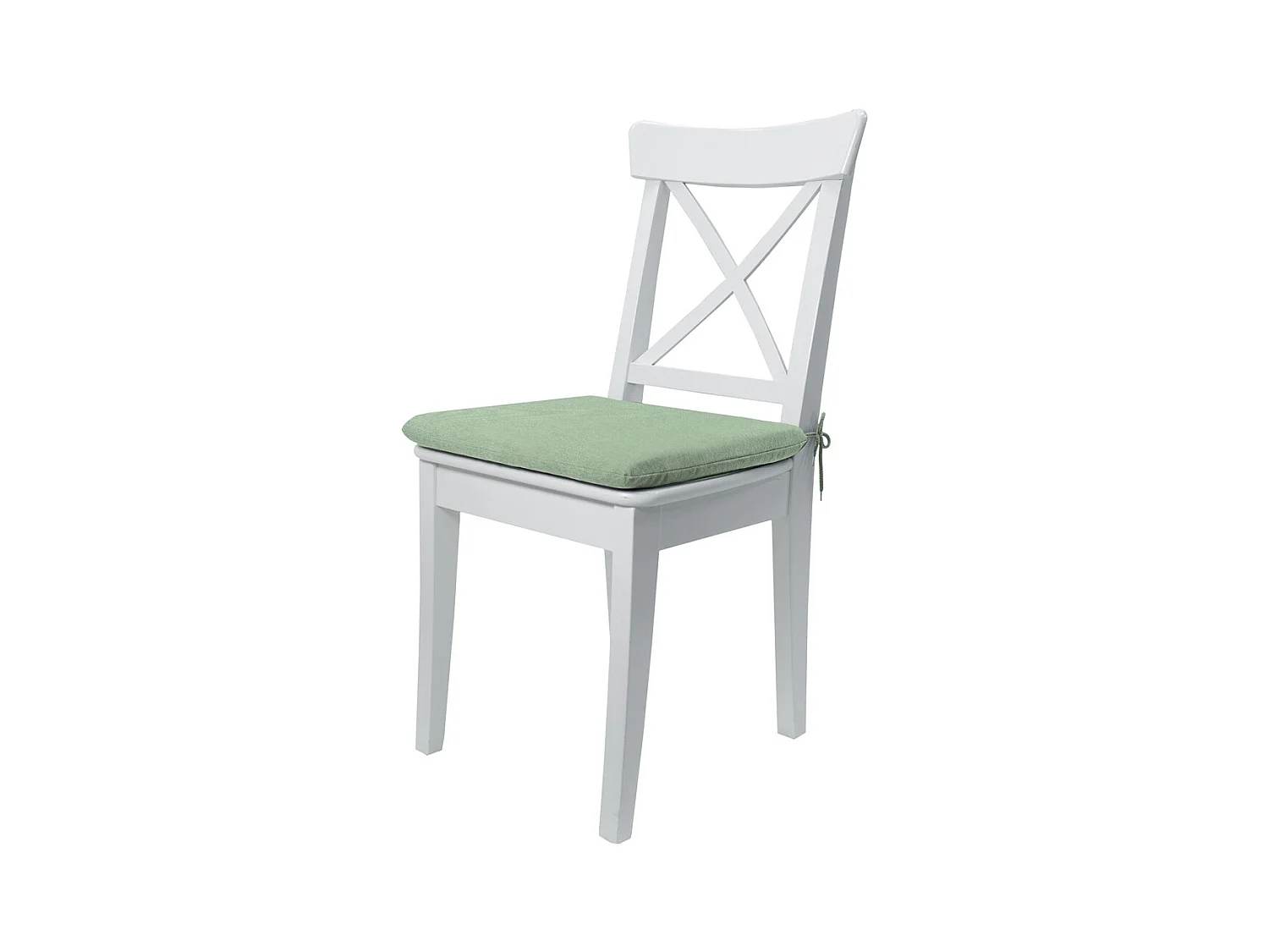 Coussin d'assise Naples kaki - Environ 40 x 40 cm - Lot de 4