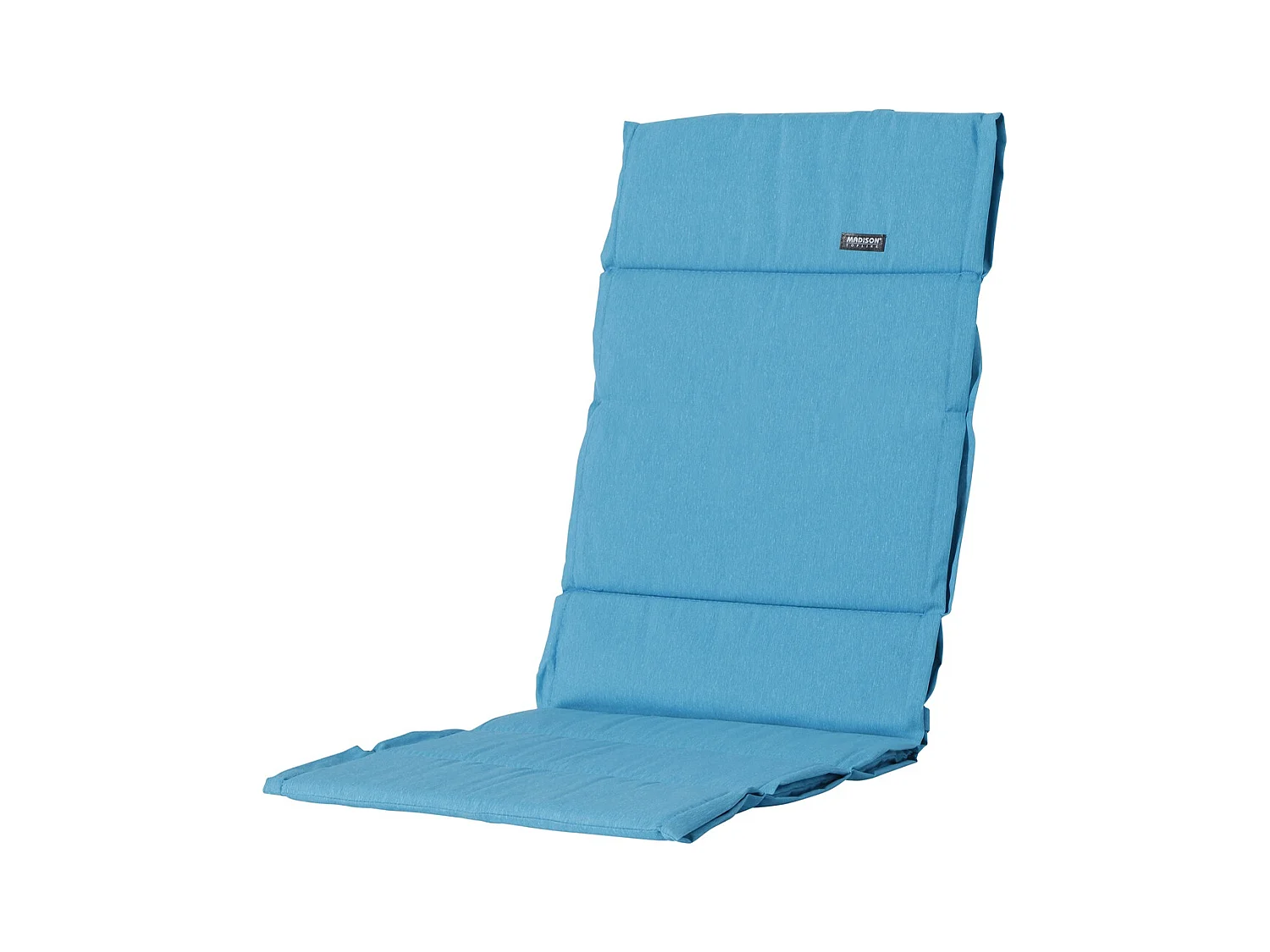 Coussin de jardin Fiber Deluxe Panama aqua - Env. 125x50 cm - Lot de 4
