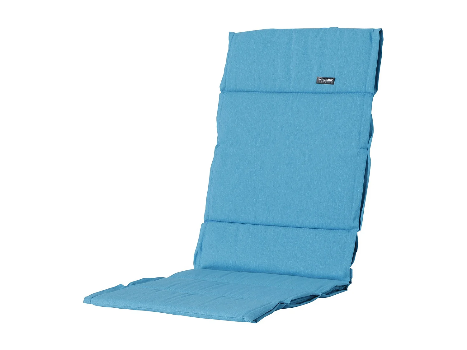 Coussin de jardin Fiber Deluxe Panama aqua - Env. 125x50 cm - Lot de 4