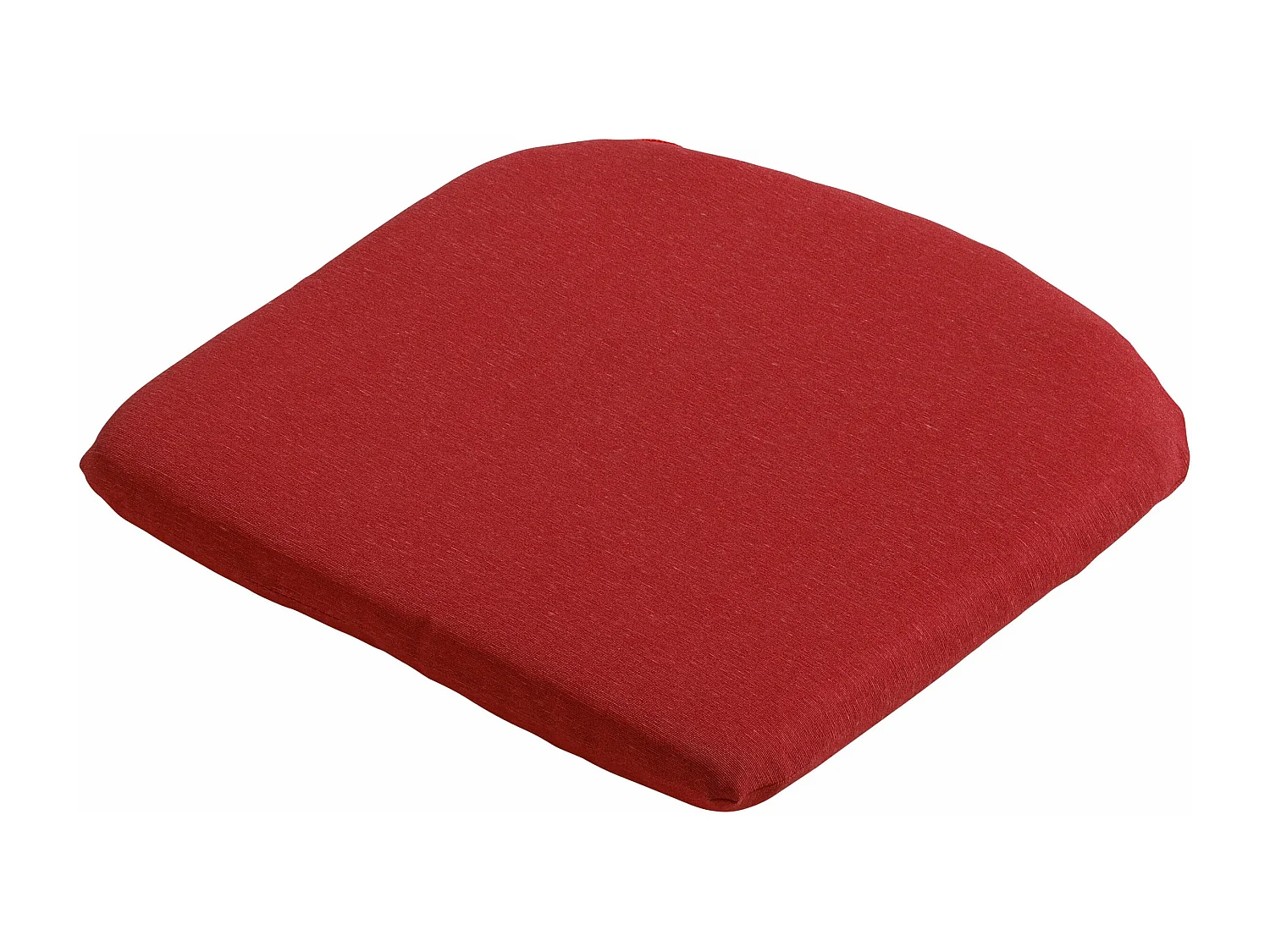 Cojín de asiento Panamá rojo ladrillo - Aprox. 46x48 cm - Juego de 4