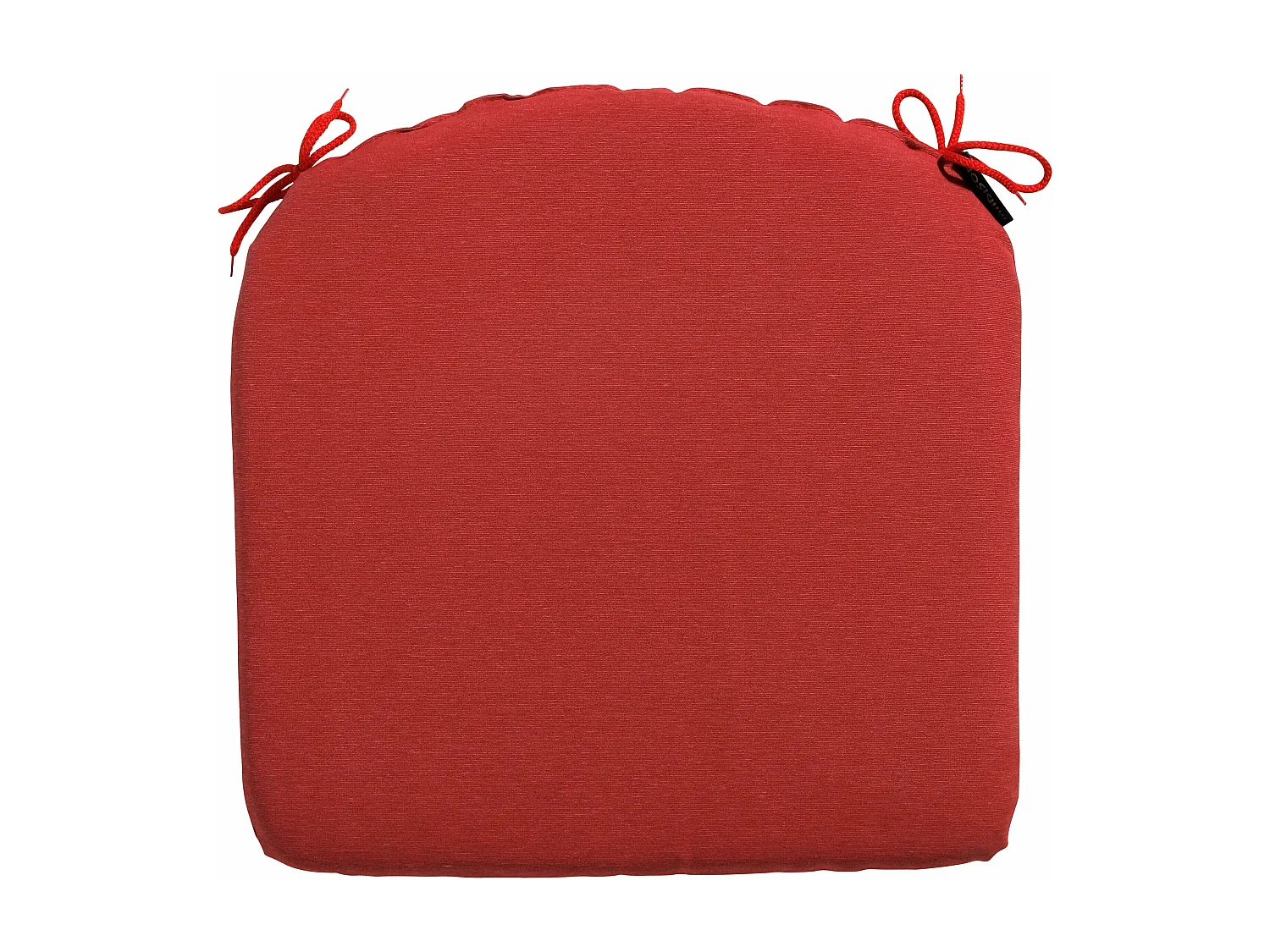 Coussin d'assise Panama rouge brique - Env. 46x48 cm - Lot de 4