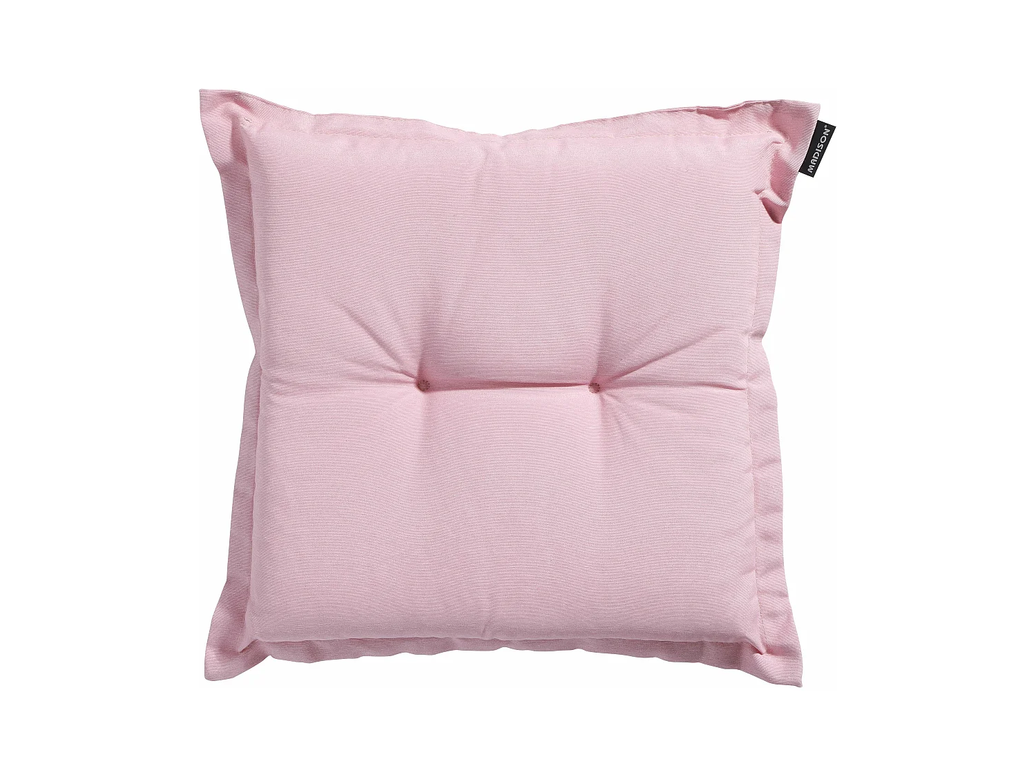 Coussin d'assise Panama rose tendre - Environ 50 x 50 cm - Lot de 4