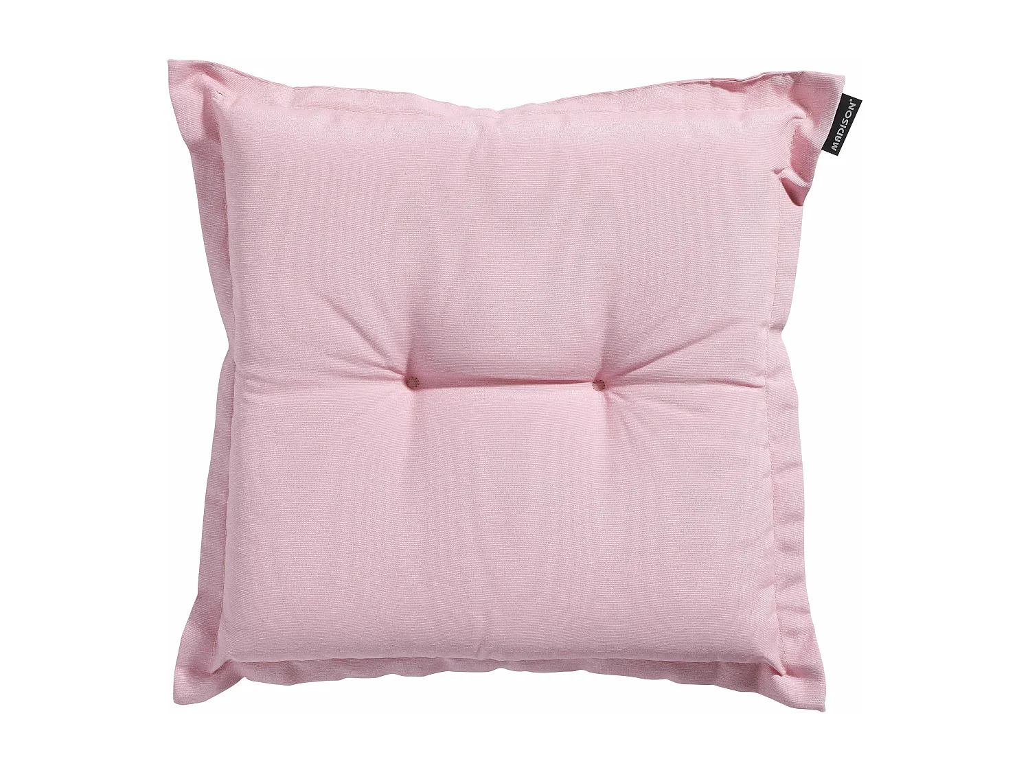 Coussin d'assise Panama rose tendre - Environ 50 x 50 cm - Lot de 4