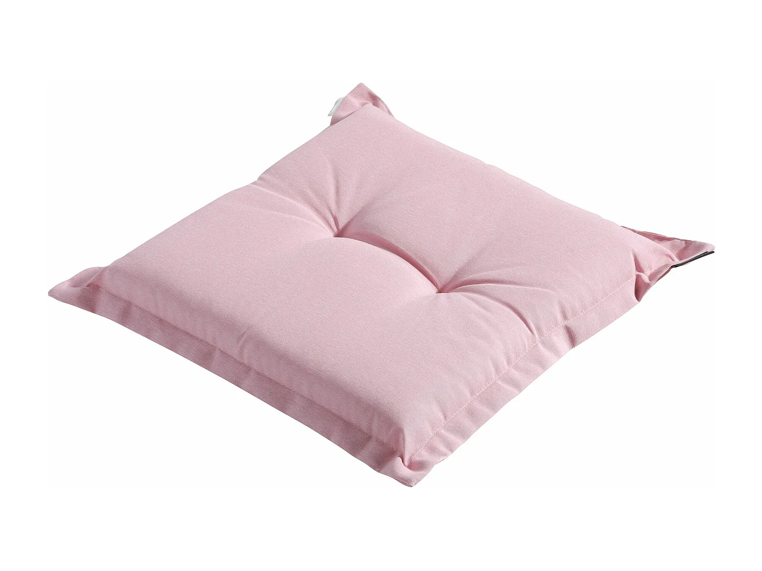 Coussin d'assise Panama rose tendre - Environ 50 x 50 cm - Lot de 4