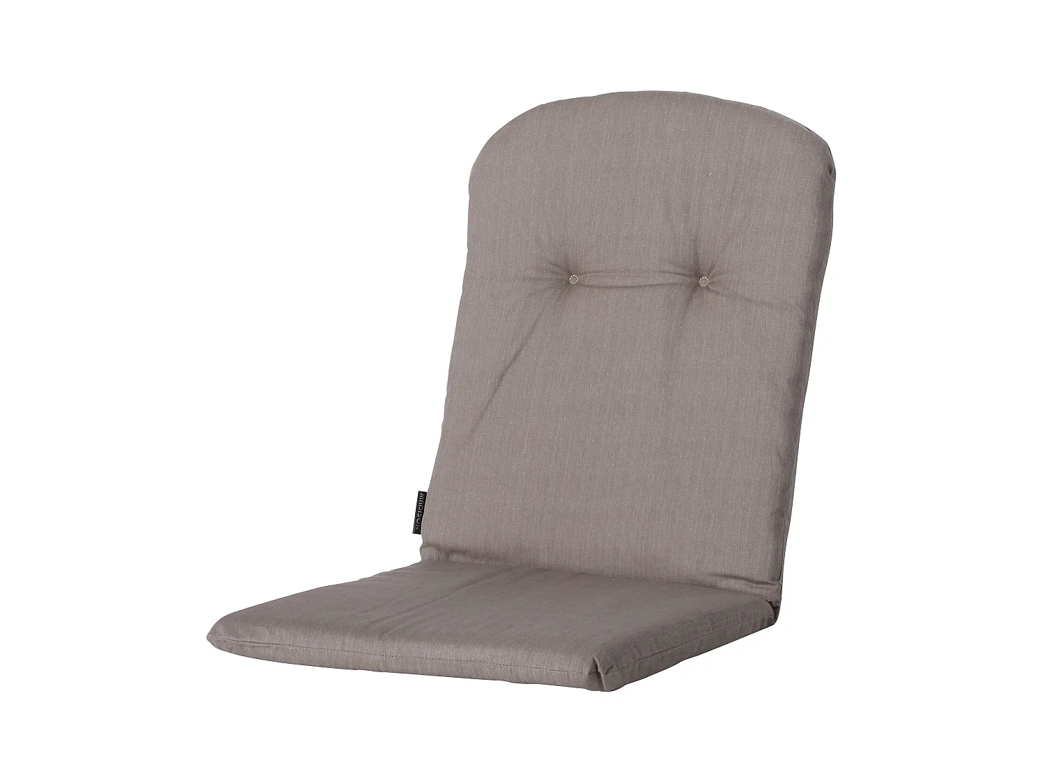 Coussin de fauteuil haut dossier Basic taupe - Environ 96 x 45 cm - Lot de 4