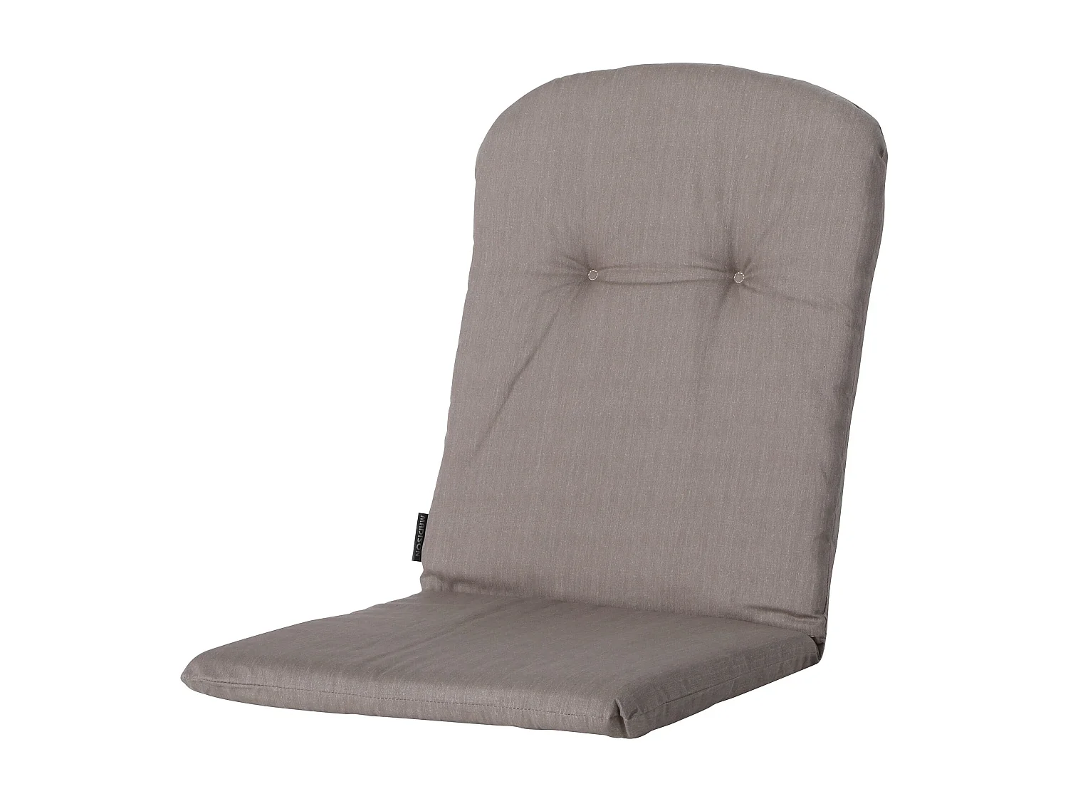 Kuipstoelkussen Hoge Rug Basic taupe - Ca. 96x45 cm - Set van 4