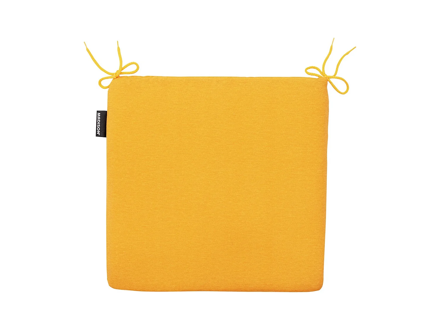 Coussin d'assise Panama doré brillant - Environ 40 x 40 cm - Lot de 4