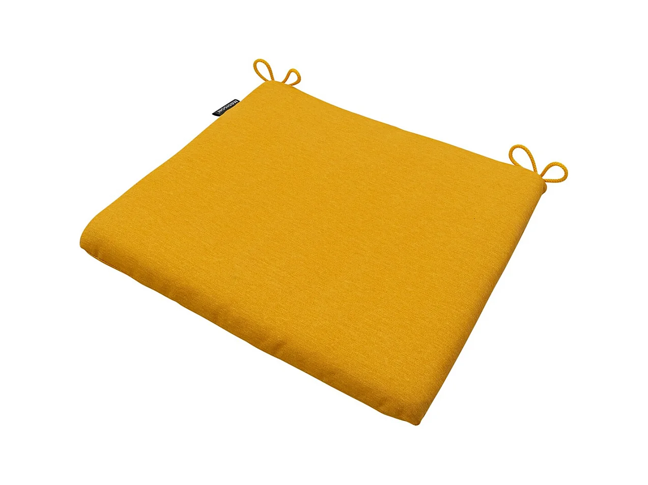 Coussin d'assise Panama doré brillant - Environ 40 x 40 cm - Lot de 4