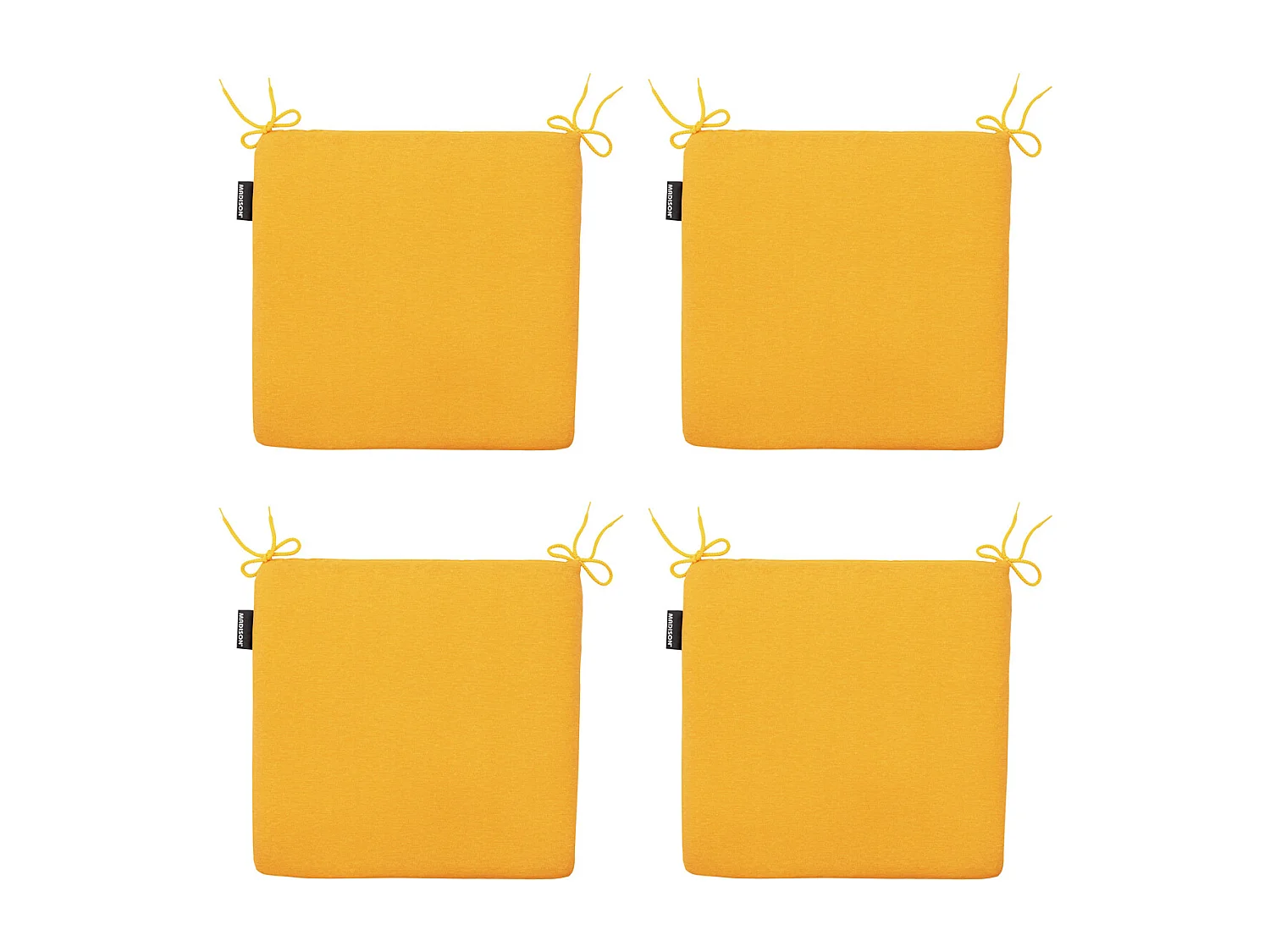 Sitzkissen Panama golden glow - Ca. 40x40 cm - 4er Set