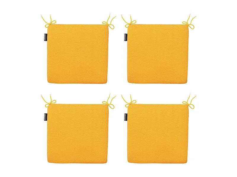 Zitkussen Panama golden glow - Ca. 40x40 cm - Set van 4