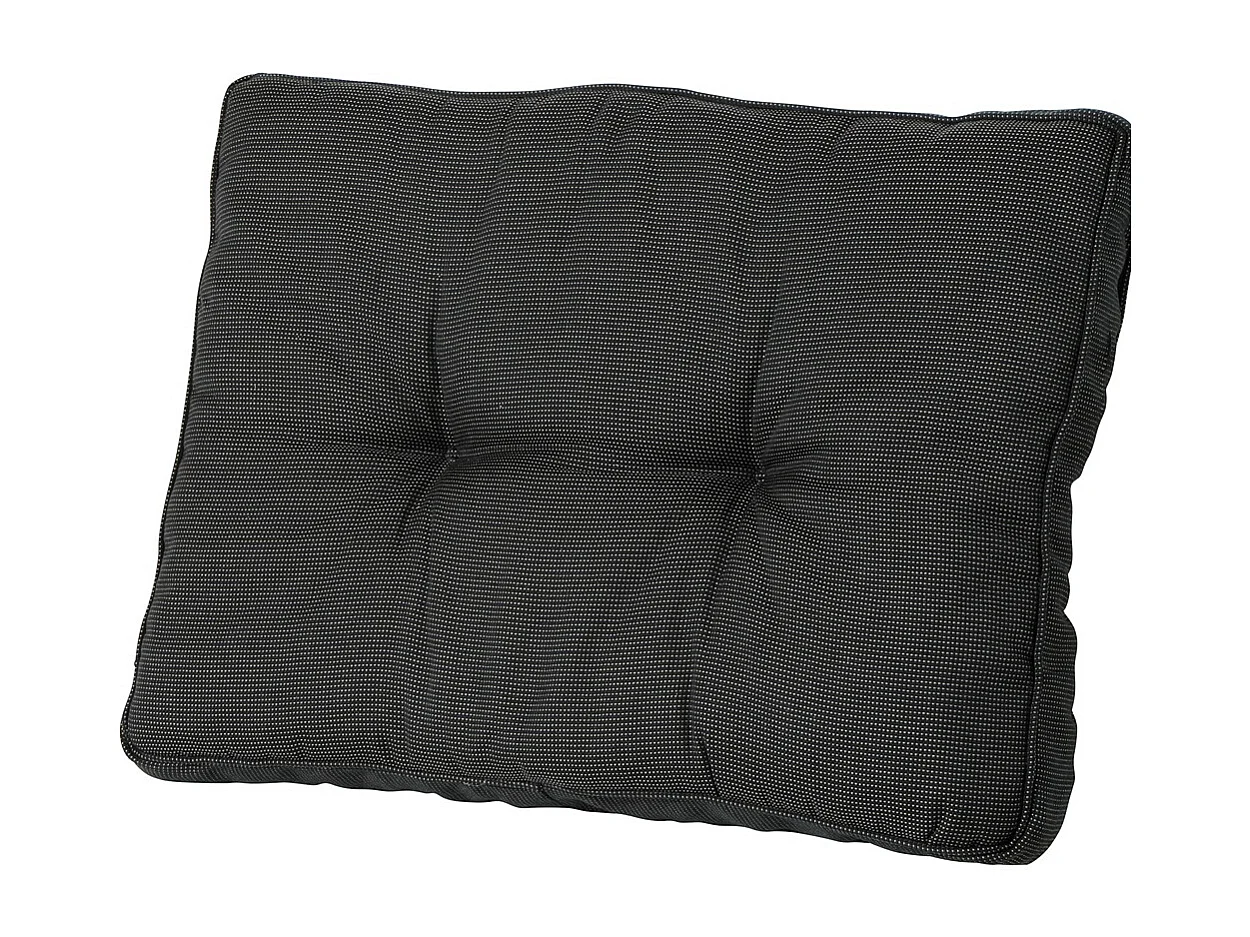 Coussin d'assise Florance Rib noir - Environ 43 x 60 cm - Lot de 2