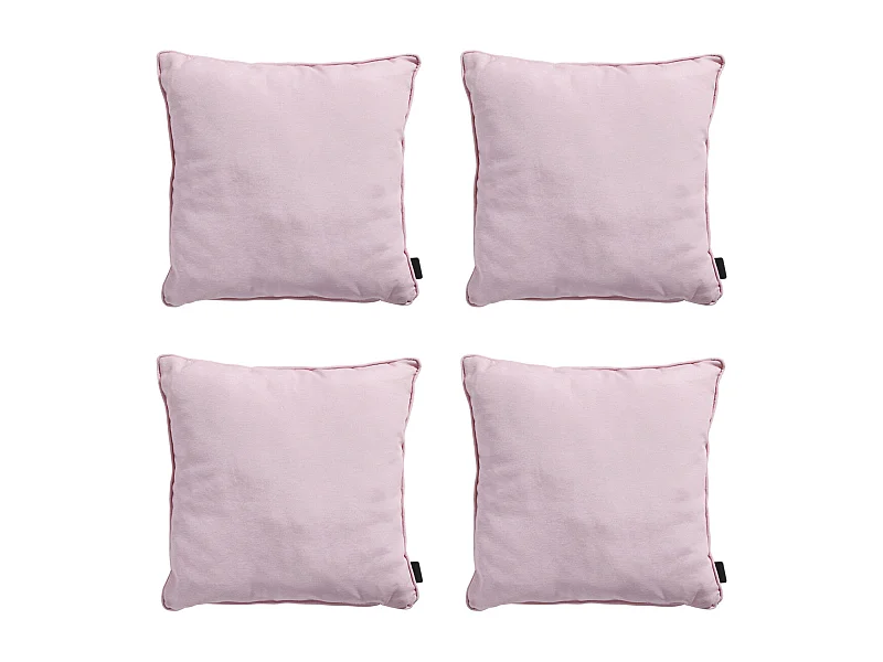 Dekokissen Panama zartrosa - Ca. 60x60 cm - 4er Set