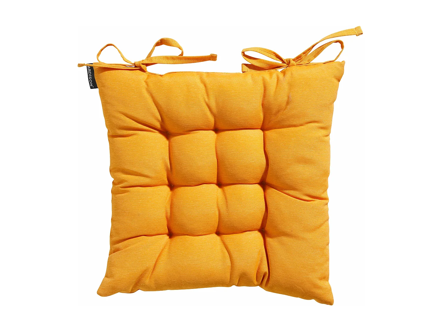 Coussin d'assise Toscane Panama doré brillant - Env. 46 x 46 cm - Lot de 4