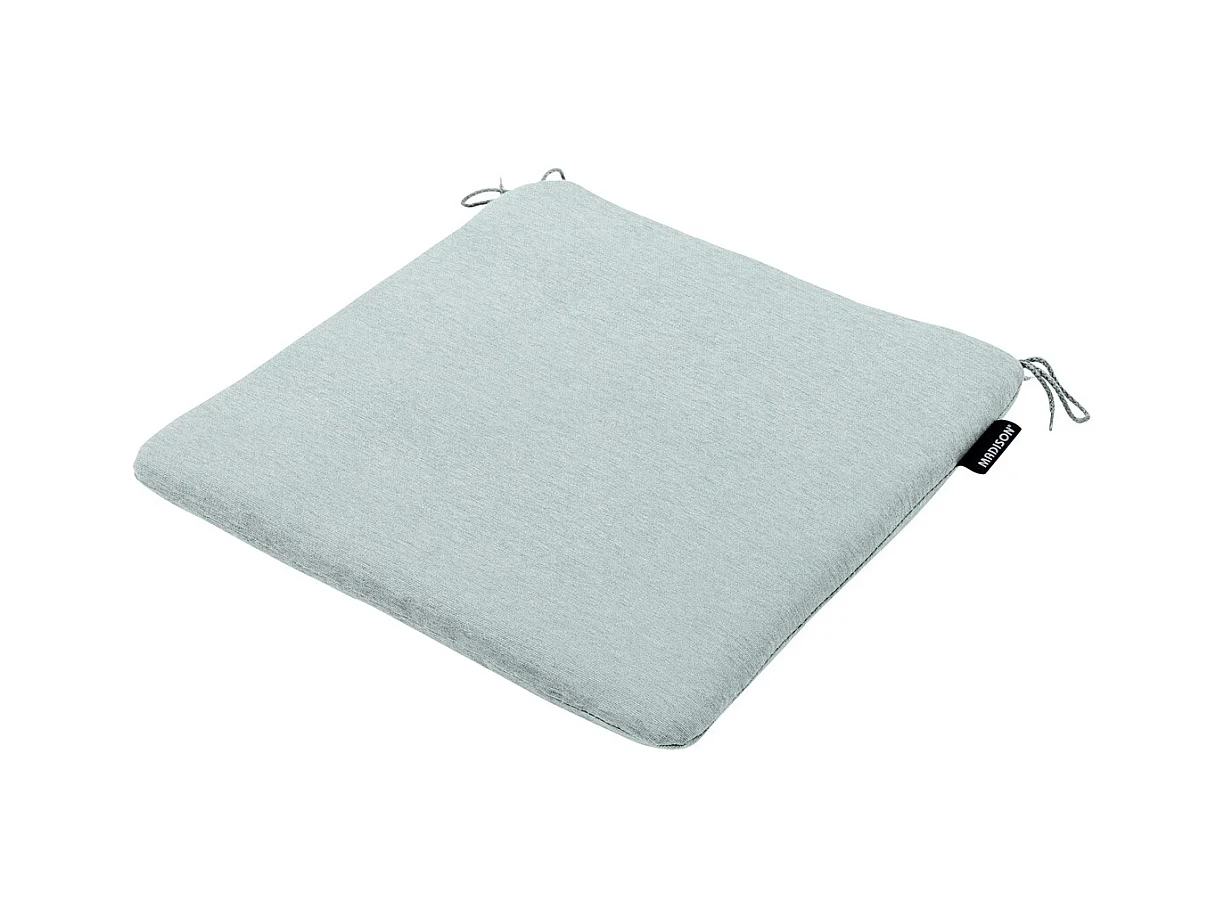 Coussin d'assise Naples bleu azur - Env. 40x40 cm - Lot de 4