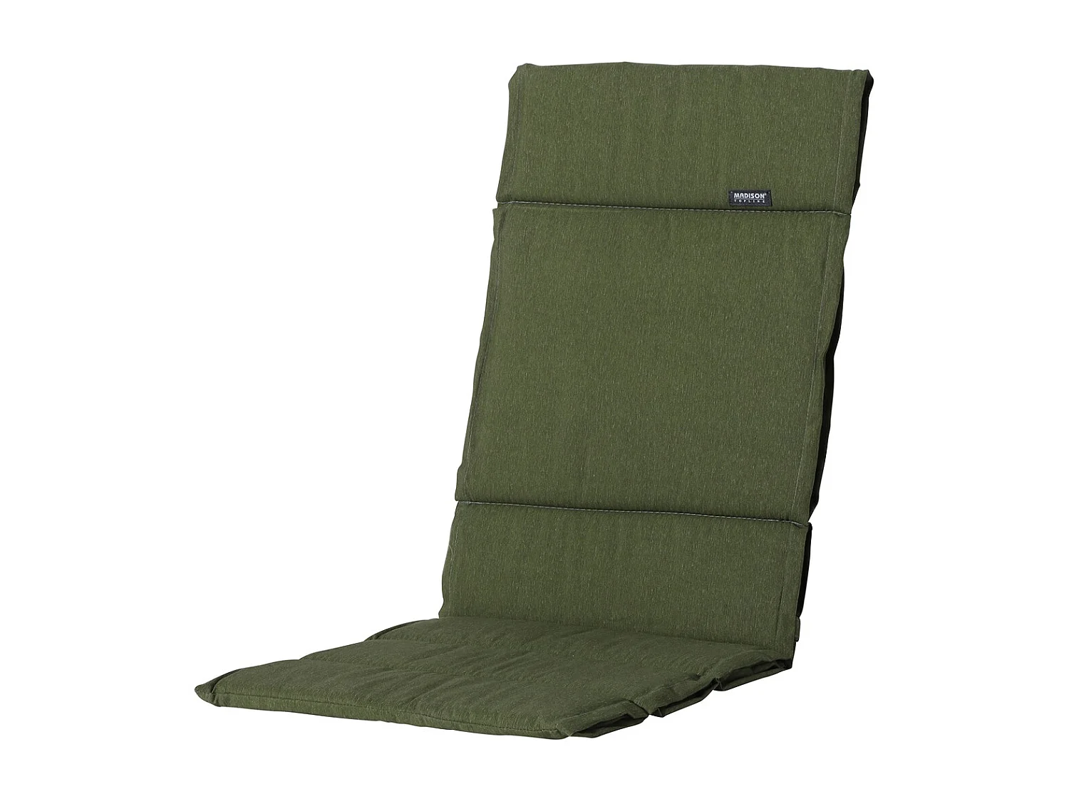 Coussin de jardin Fiber Deluxe Panama vert - Env. 125 x 50 cm - Lot de 4