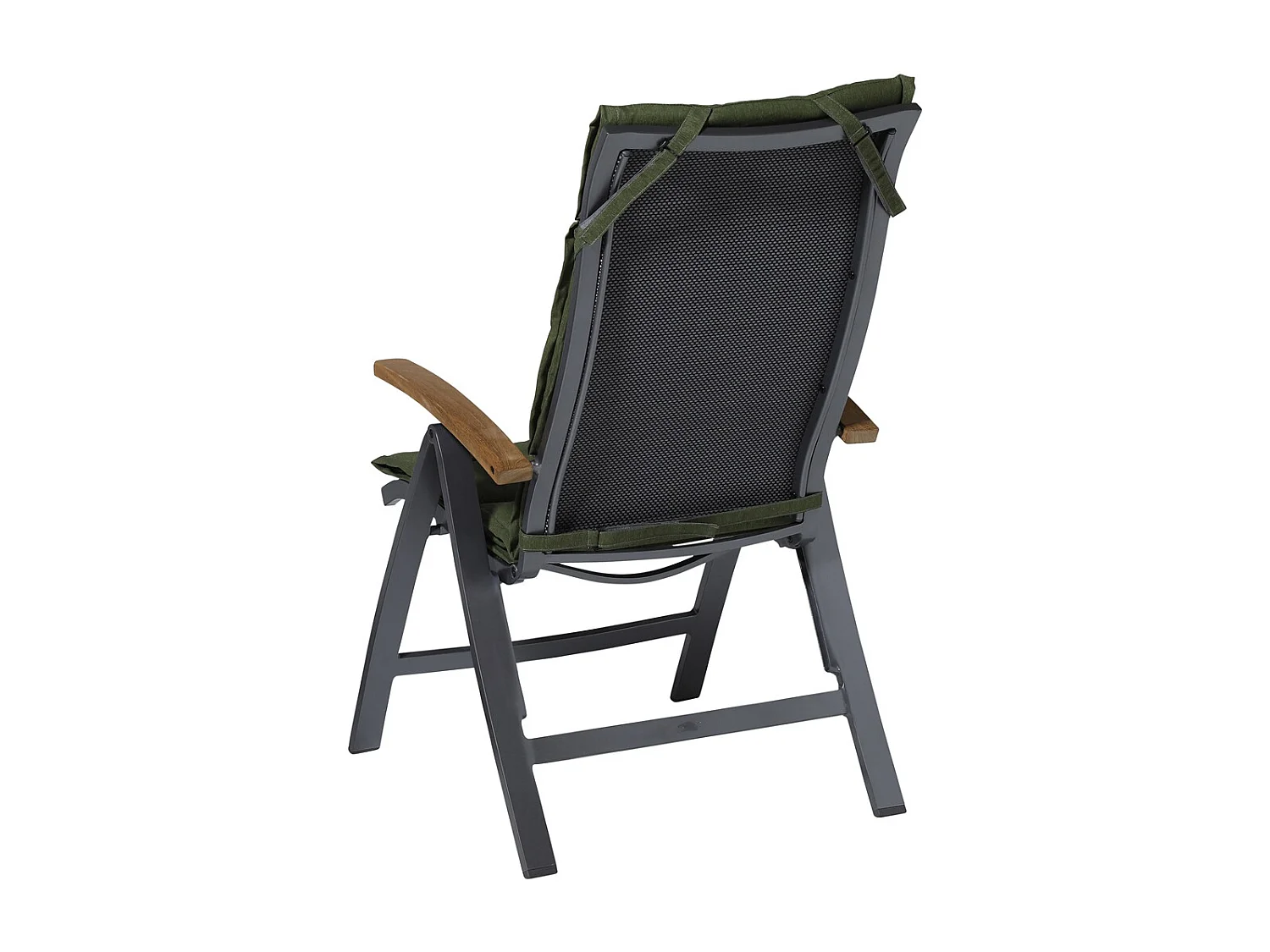 Coussin de jardin Fiber Deluxe Panama vert - Env. 125 x 50 cm - Lot de 4