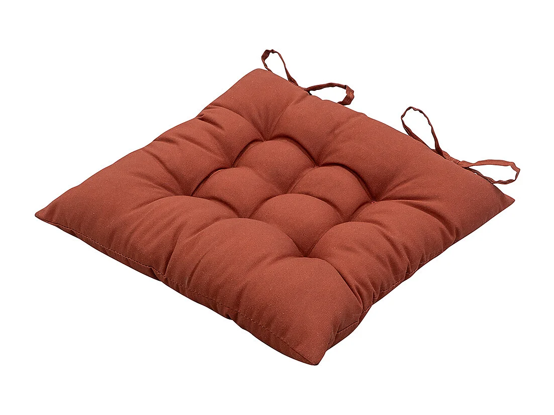 Coussin d'assise Panama Terra - Environ 46 x 46 cm - Lot de 4