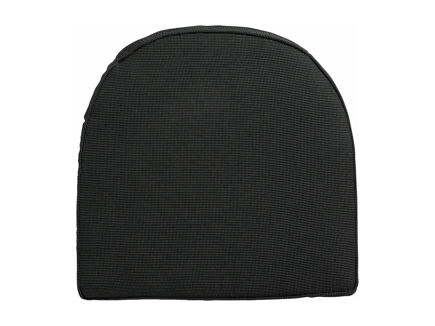 Coussin d'assise en osier York Rib noir - Environ 48 x 48 cm - Lot de 4