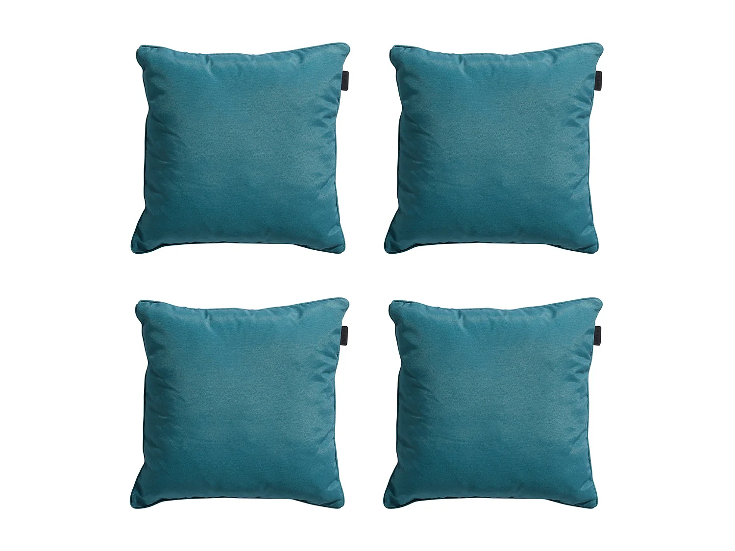 Dekokissen Panama seeblau - Ca. 60x60 cm - 4er Set