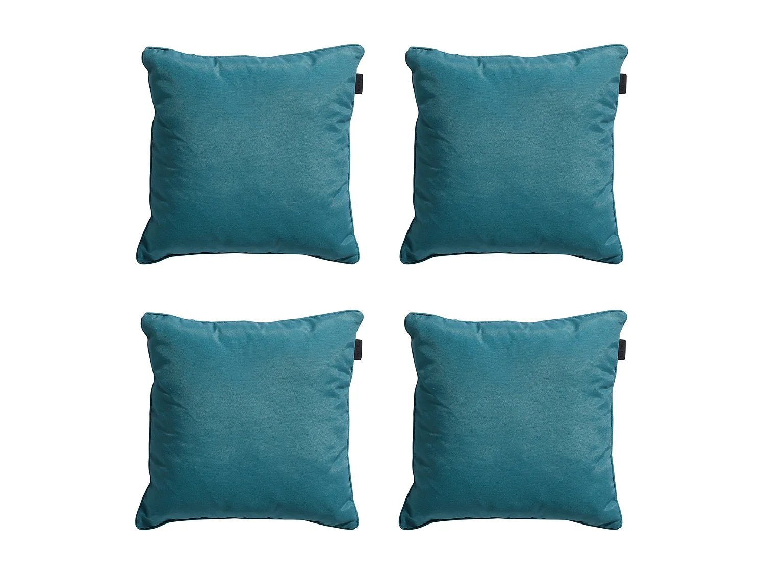 Dekokissen Panama seeblau - Ca. 60x60 cm - 4er Set