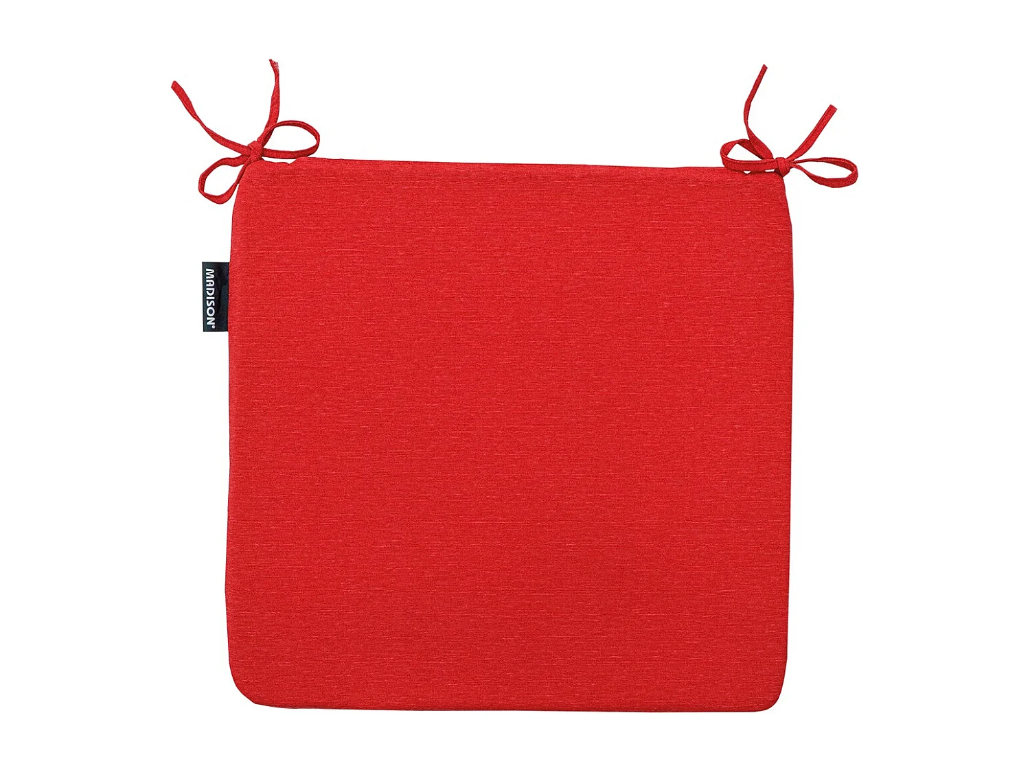 Coussin d'assise Panama rouge - Environ 40 x 40 cm - Lot de 4