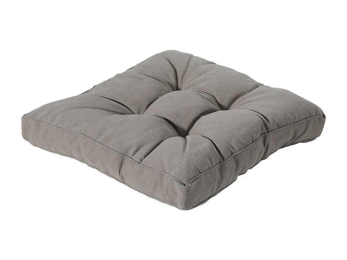 Coussin d'assise Florance Rib liver - Environ 73x73 cm - Lot de 2