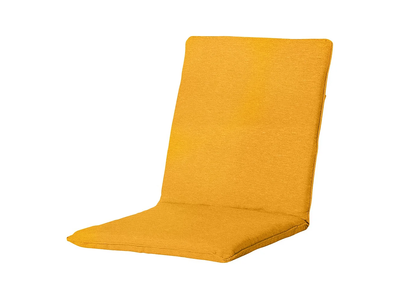 Coussin de chaise empilable Panama doré brillant - Env. 97 x 49 cm - Lot de 4