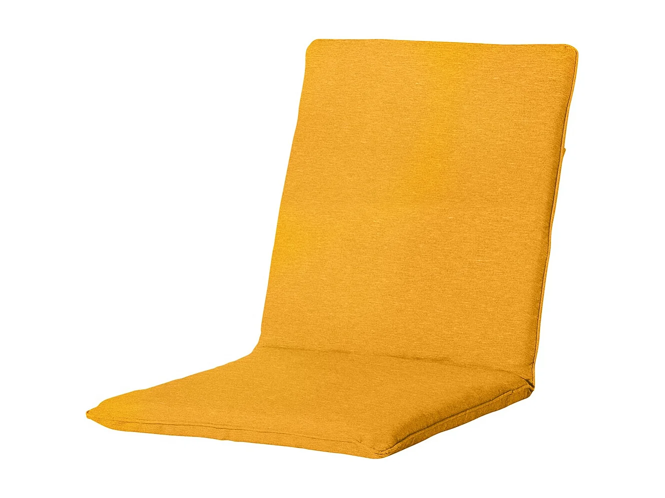 Coussin de chaise empilable Panama doré brillant - Env. 97 x 49 cm - Lot de 4