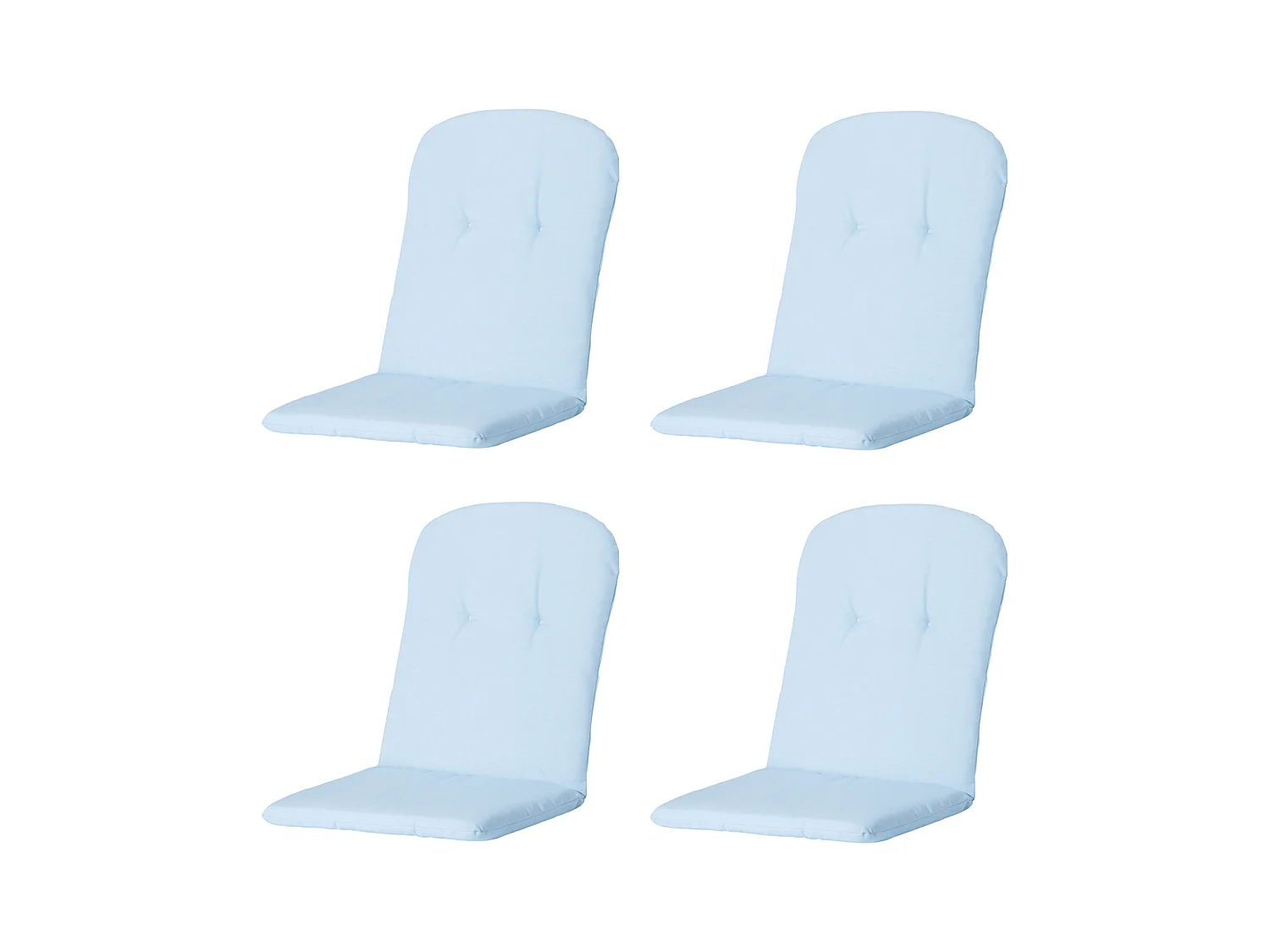 Coussin de siège baquet dossier haut Panama Skyway - Env. 96 x 45 cm - Lot de 4