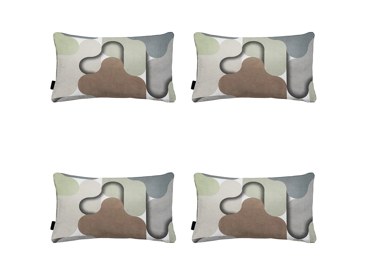 Sierkussen Grafi sage - Ca. 30x50 cm - Set van 4