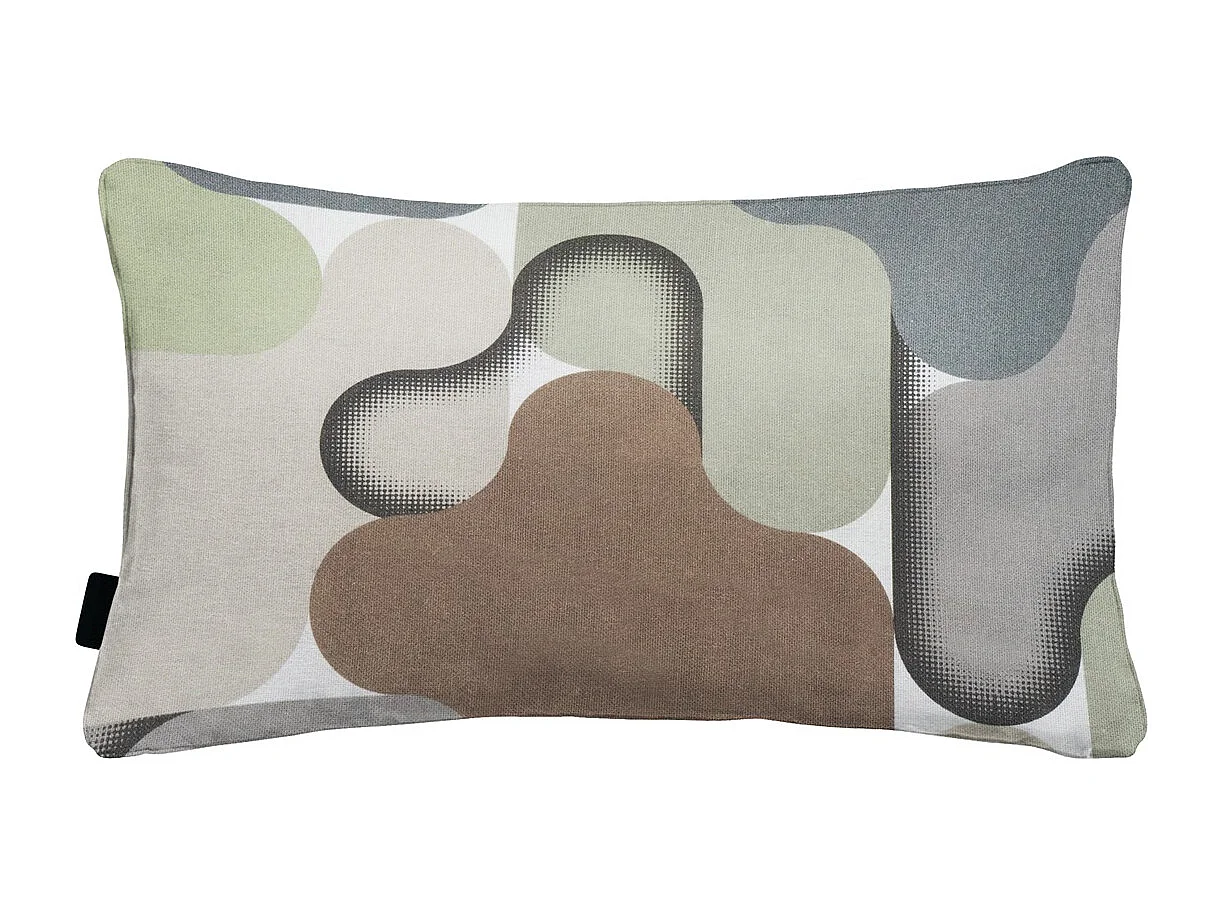 Coussin décoratif Grafi sauge - Env. 30x50 cm - Lot de 4