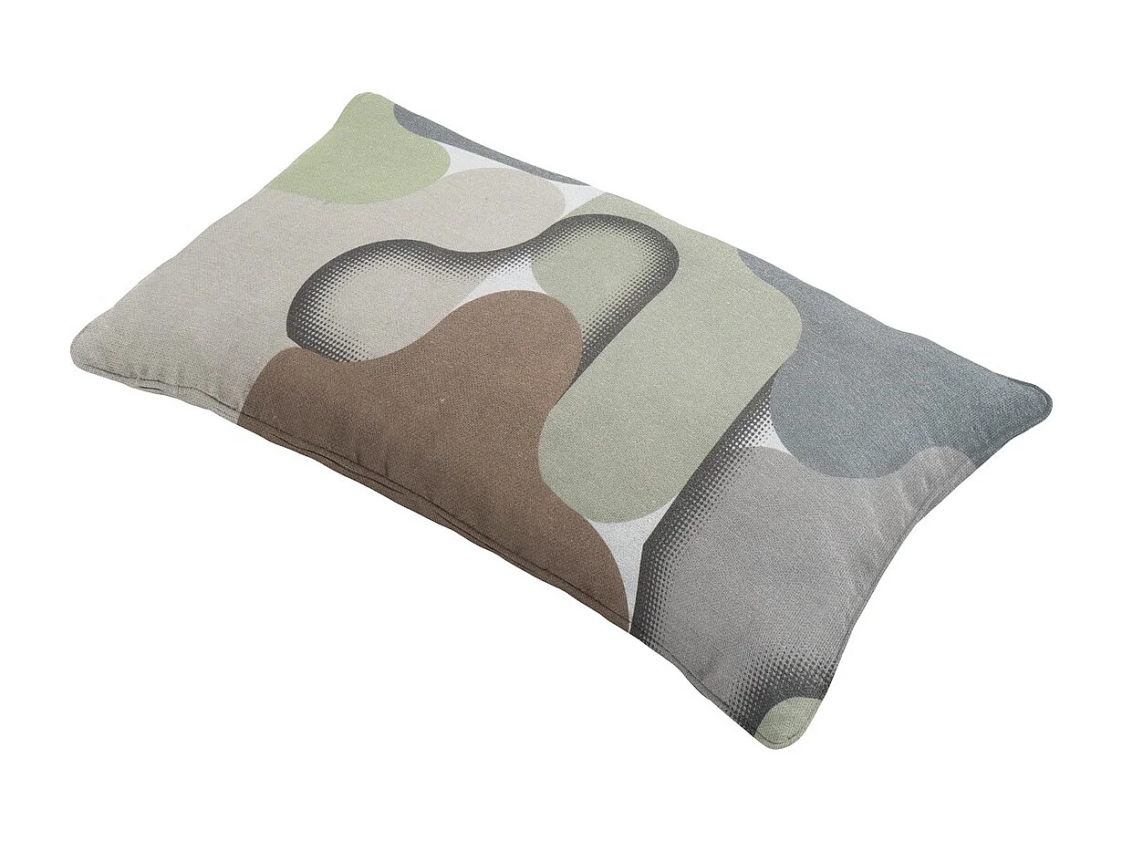 Coussin décoratif Grafi sauge - Env. 30x50 cm - Lot de 4