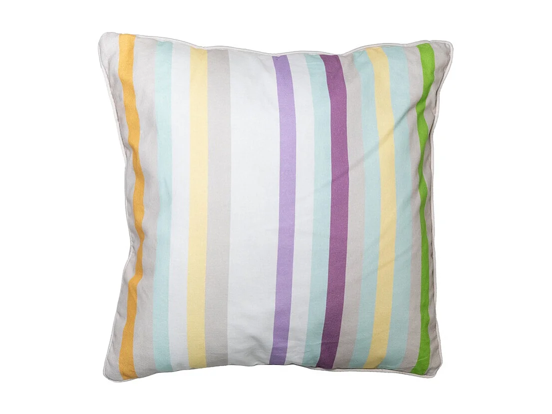 Coussin décoratif Righe violet - Environ 50x50 cm - Lot de 4