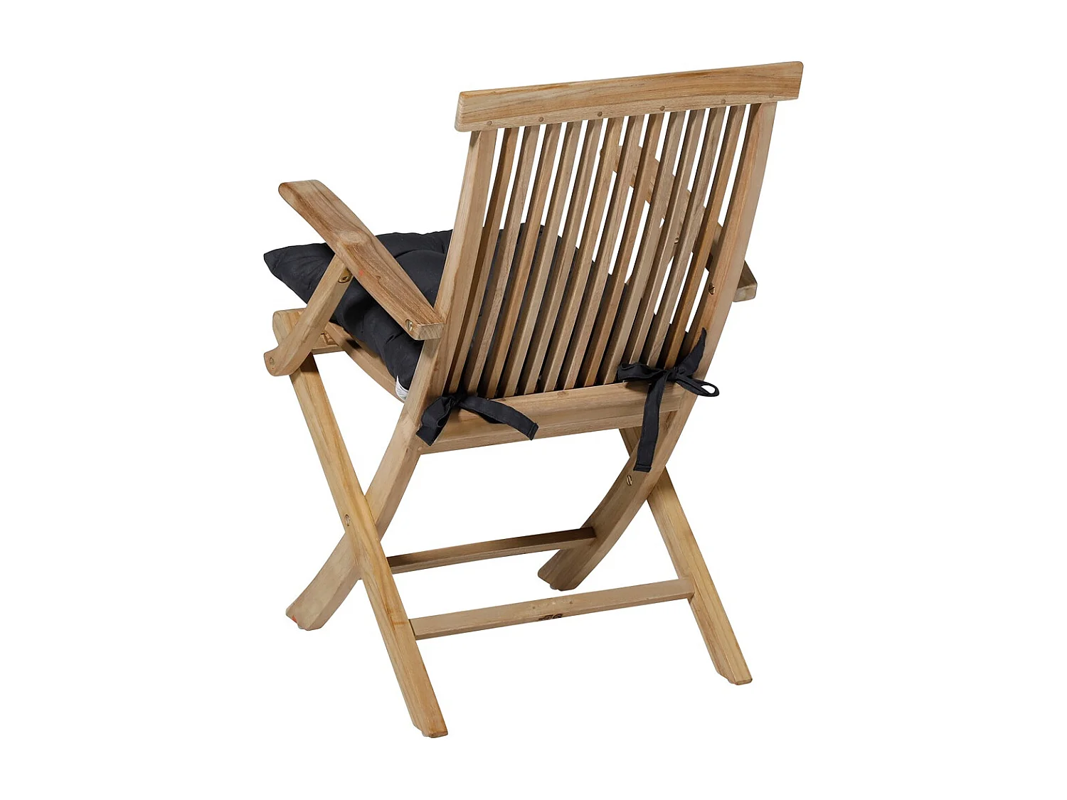 Coussin d'assise Tuscany Basic noir - Environ 46 x 46 cm - Lot de 4