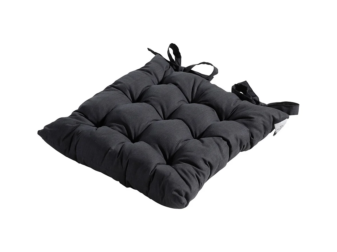 Sitzkissen Tuscany Basic schwarz - Ca. 46x46 cm - 4er Set