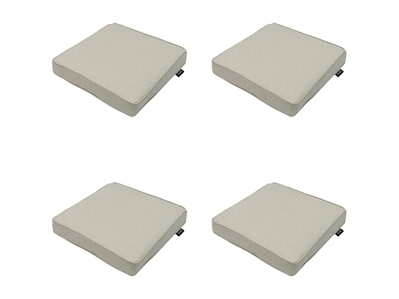 Zitkussen Beige canvas eco+ - Ca. 40x40 cm - Set van 4