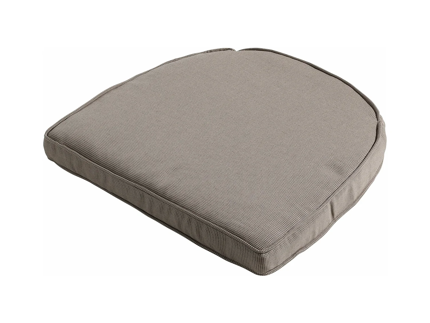 Coussin d'assise en osier York Rib foie - Environ 48 x 48 cm - Lot de 4