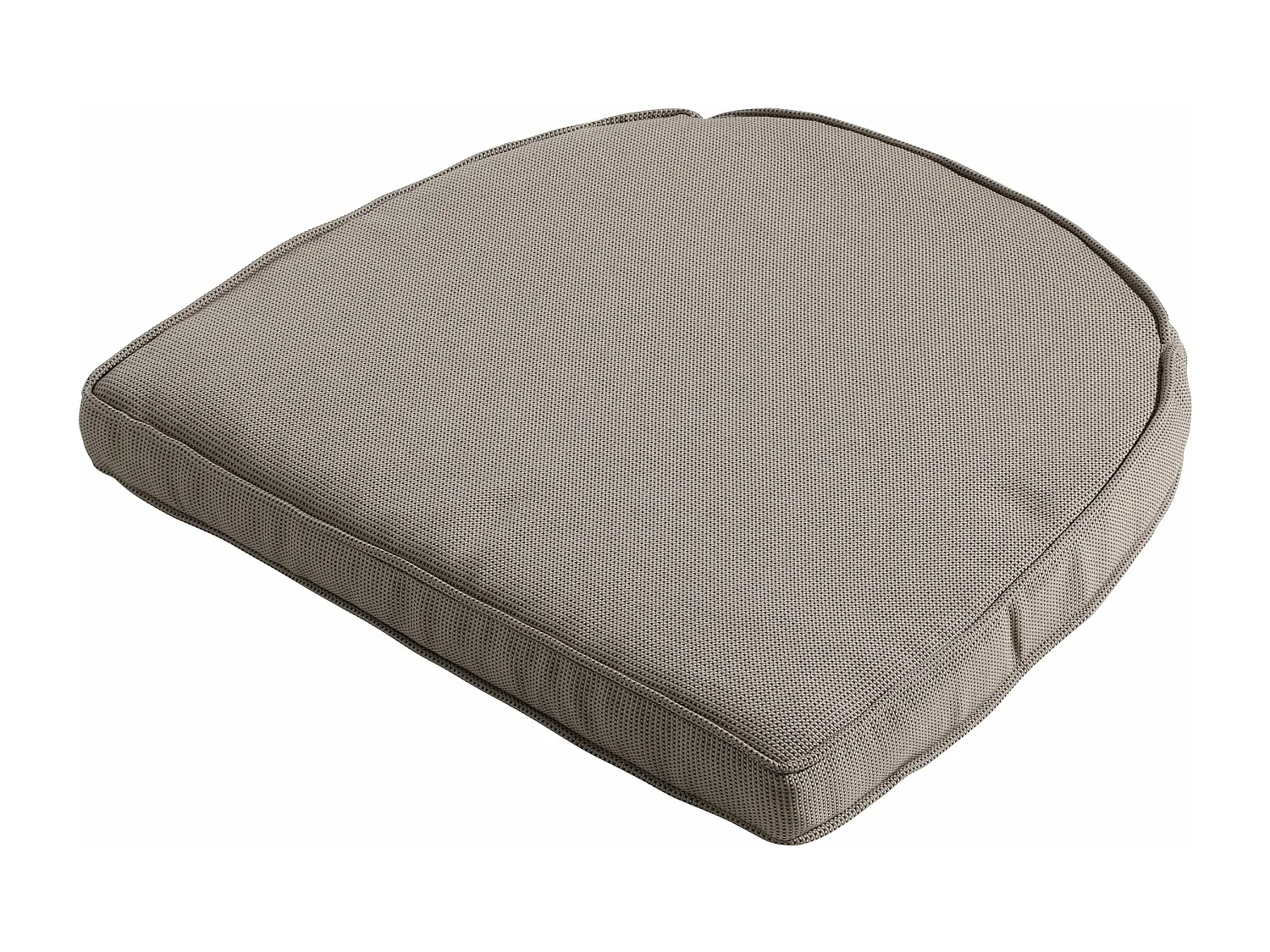 Coussin d'assise en osier York Rib foie - Environ 48 x 48 cm - Lot de 4