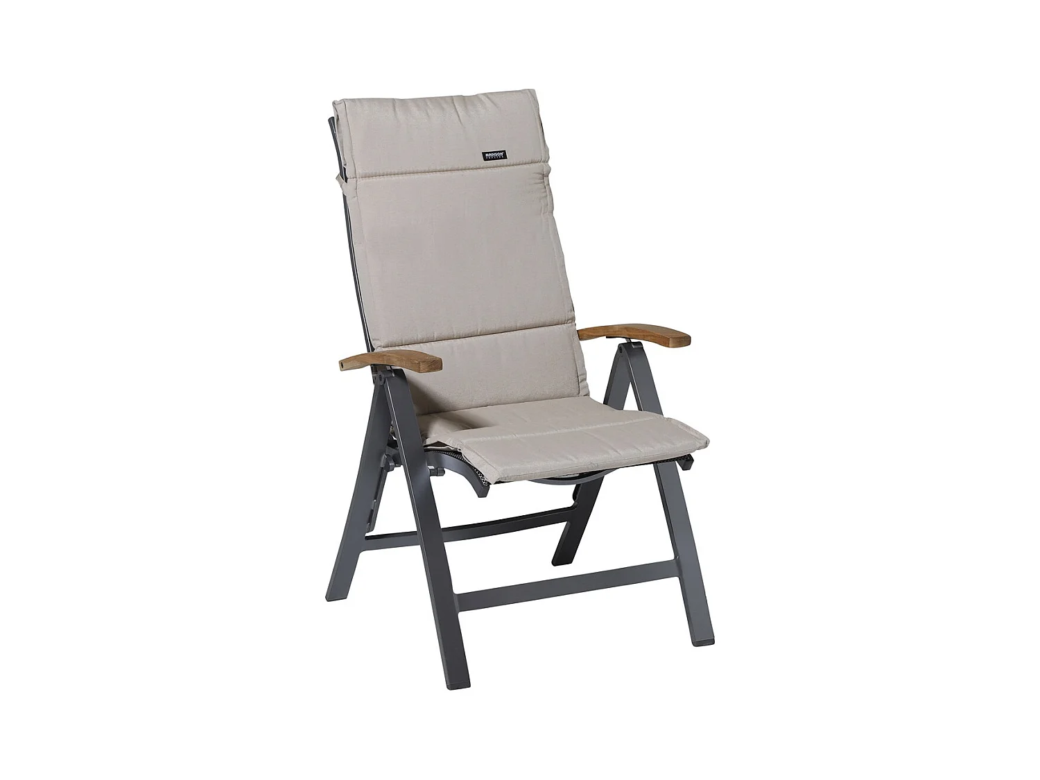 Coussin de jardin Fiber Deluxe Panama lin - Env. 125x50 cm - Lot de 4