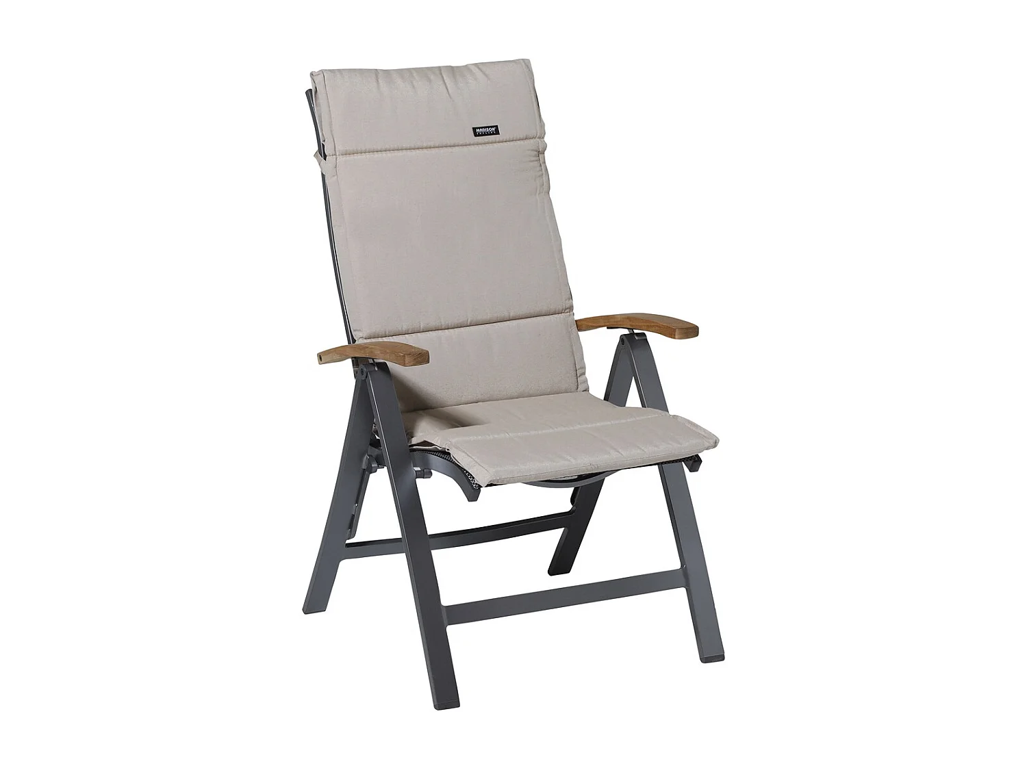 Coussin de jardin Fiber Deluxe Panama lin - Env. 125x50 cm - Lot de 4