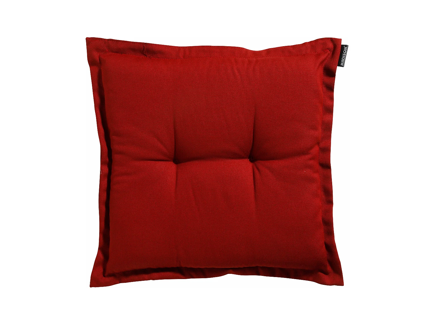 Coussin d'assise Rib rouge - Environ 50x50 cm - Lot de 4