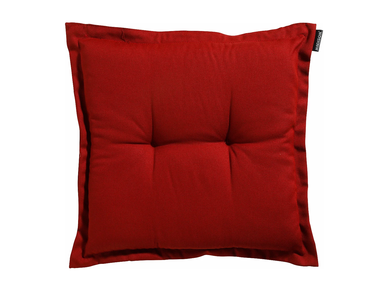 Coussin d'assise Rib rouge - Environ 50x50 cm - Lot de 4