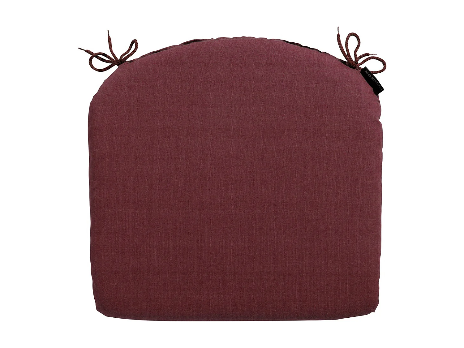 Coussin d'assise Panama bordeaux - Env. 46x48 cm - Lot de 4