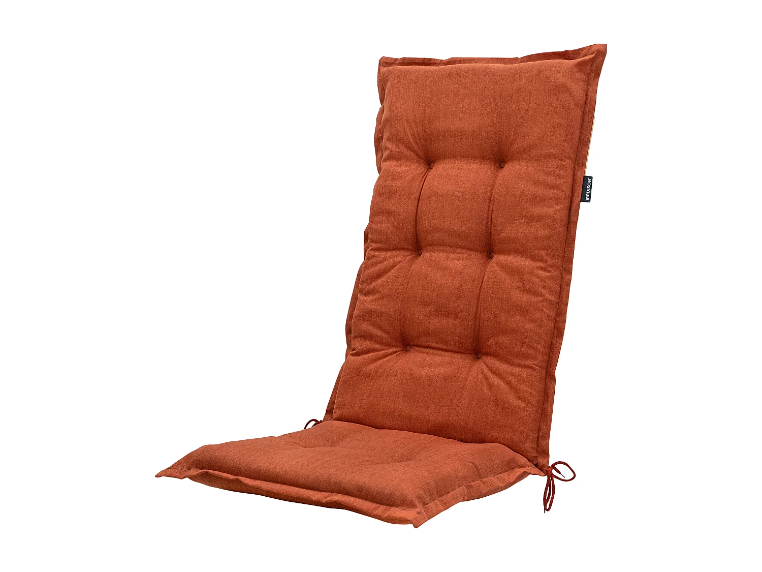 Tuinstoelkussen Hoge Rug Basic terra - Ca. 123x50 cm - Set van 4